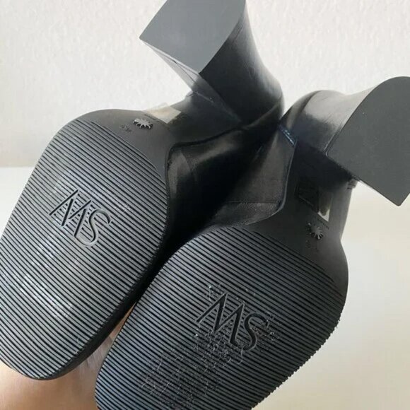 NWOT Stuart Weitzman Curveblock 100 Stretch Leather Booties Size 5 1/2 Spain - Picture 3 of 14